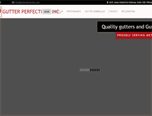 Tablet Screenshot of gutterperfection.com